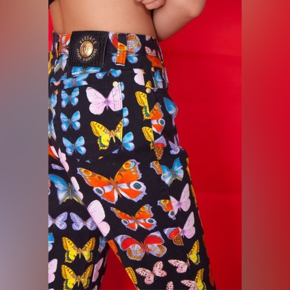 Gianni Versace 1995 Butterfly Jeans